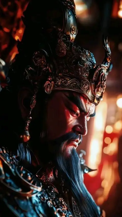 ai character: 炽焰战神 background