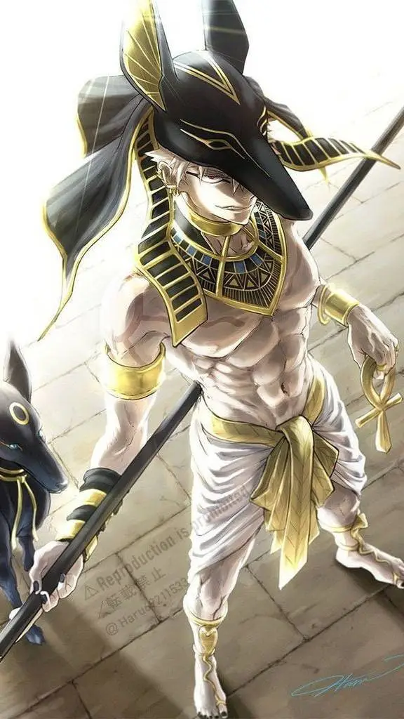 ai character: Egyptian Bakugo  background
