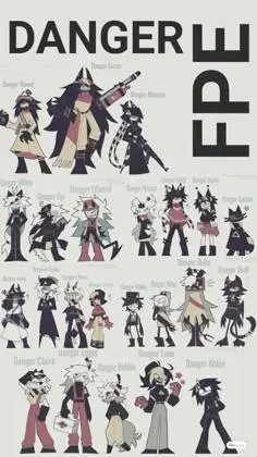 ai character: FPE [Danger AU] background