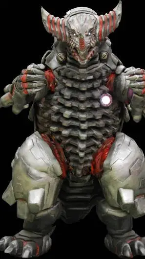ai character: mecha gomora background