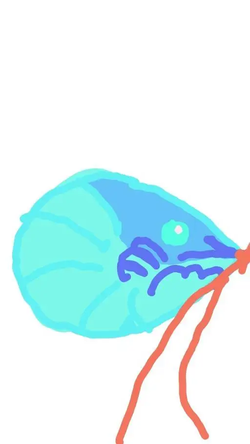 ai character: Sad Shrimp 🦐  background
