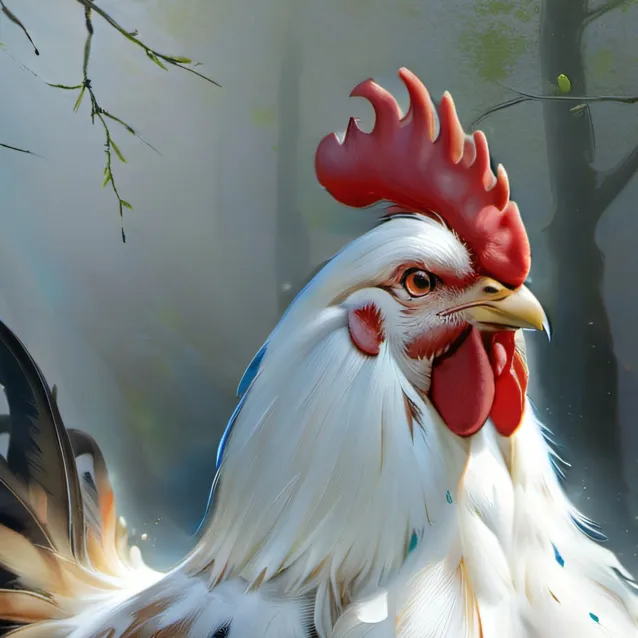 chat with ai character: chicken gun(CG)
