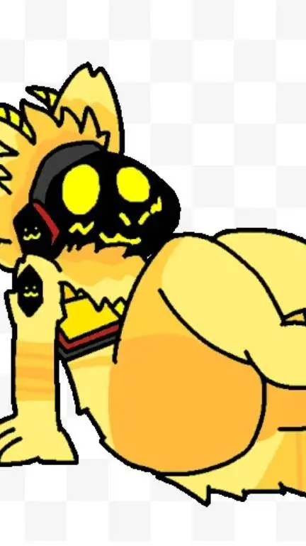ai character: Protogen furry 2 background