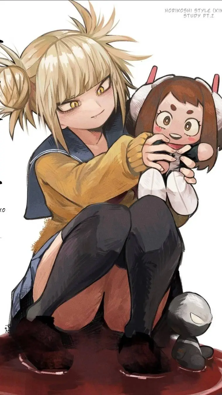 ai character: TOGA AND URARAKA🫧🔪 background