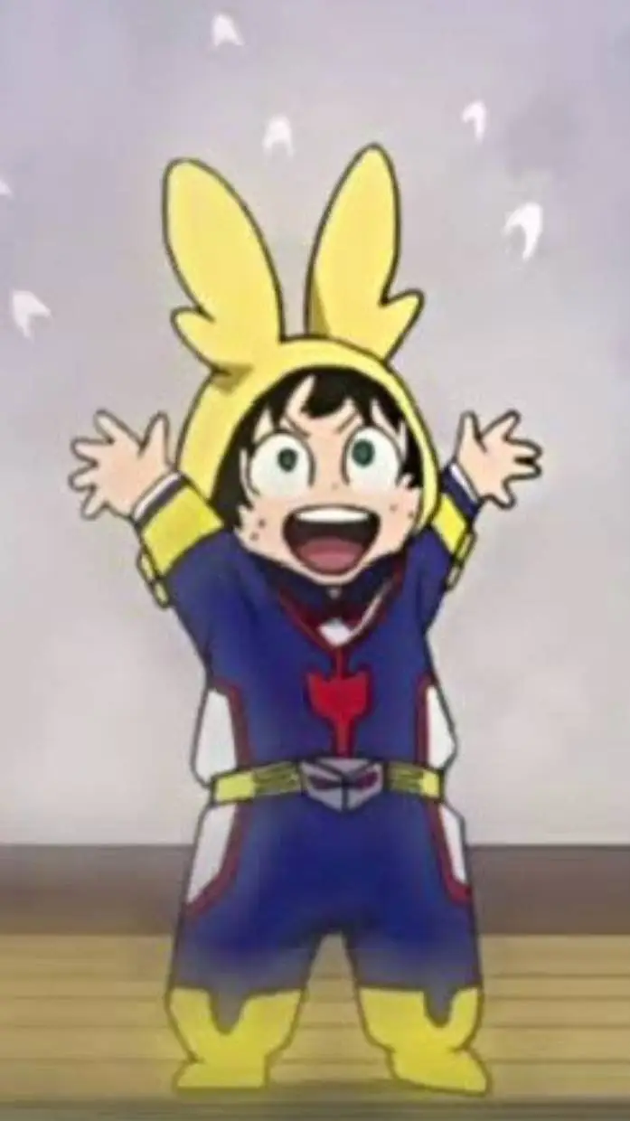 ai character: DEKU IN PJS💛💙 background