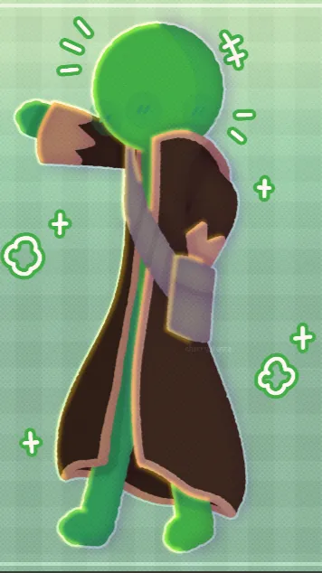 ai character: +*|🟢Green!🟢|*+ background