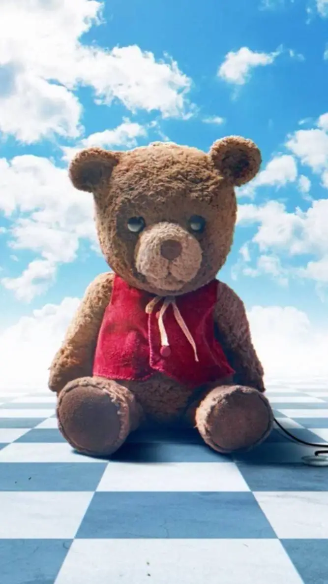 ai character: Chauncey bear  background