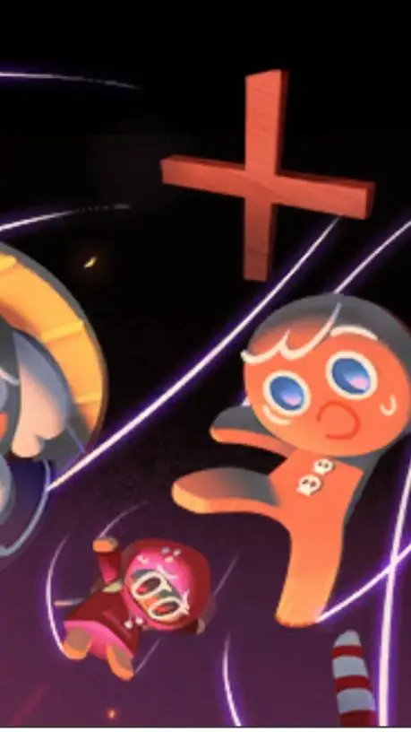 ai character: Shadow milk cookie background