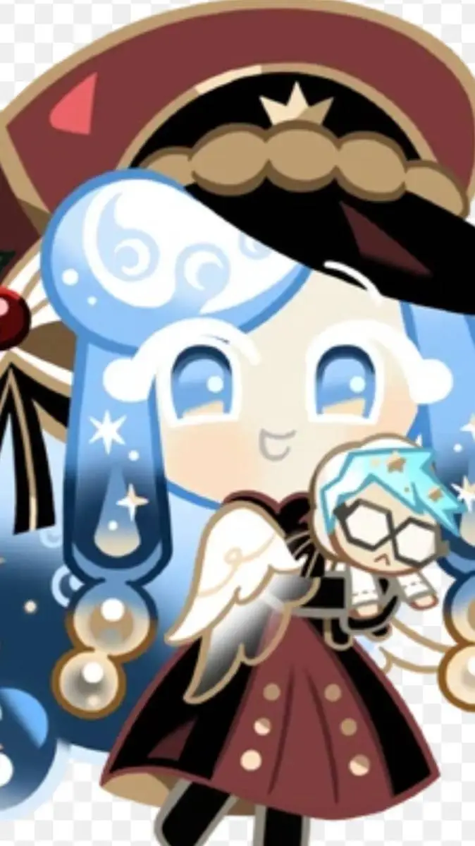 ai character: Seltzer cookie background