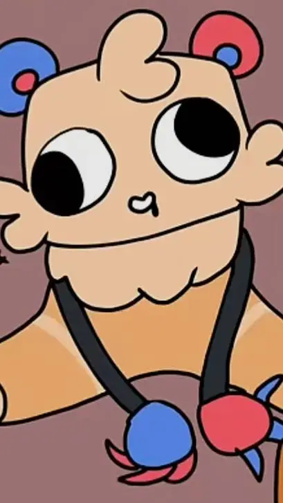 ai character: baby goob.  background