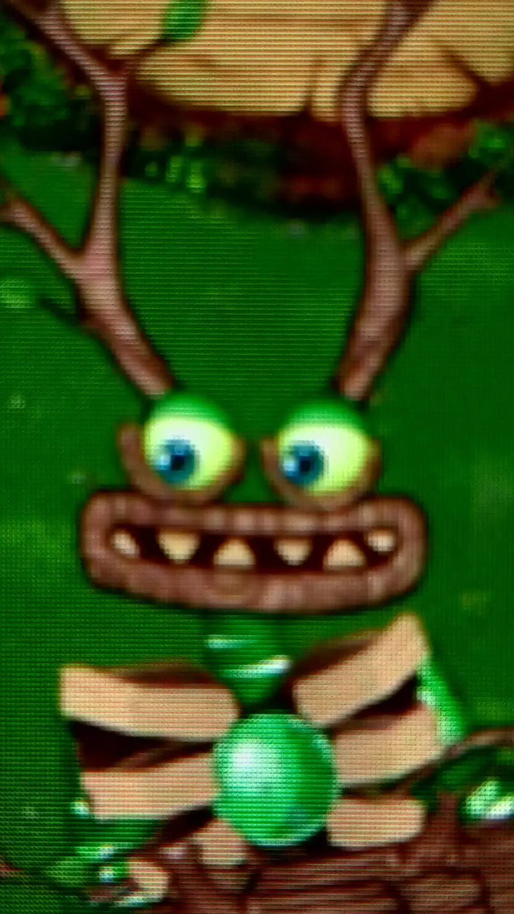 ai character: epic wubbox plant background