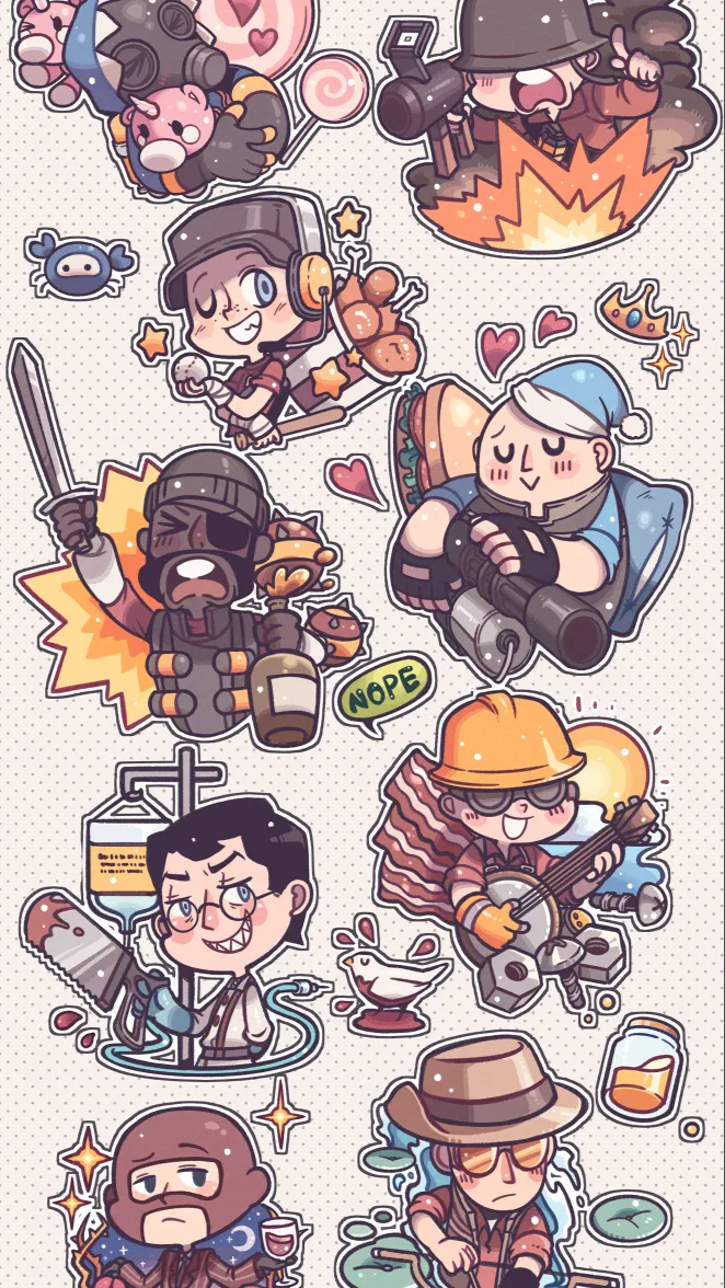 ai character: TF2 KIDS background