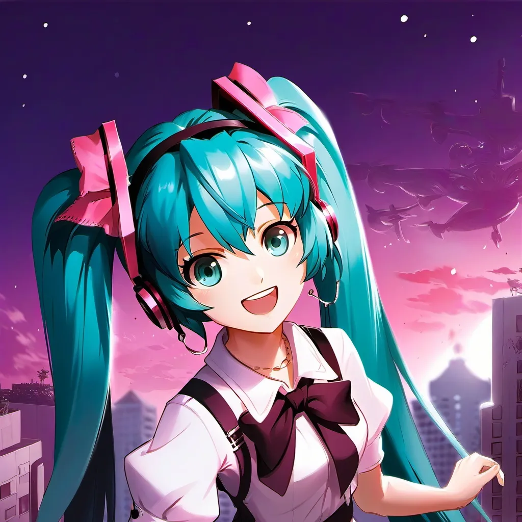 chat with ai character: yandere giant Miku