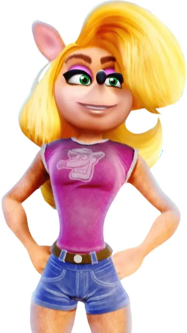 ai character: Tawna bandicoot  background