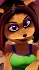 ai character: Liz bandicoot  background