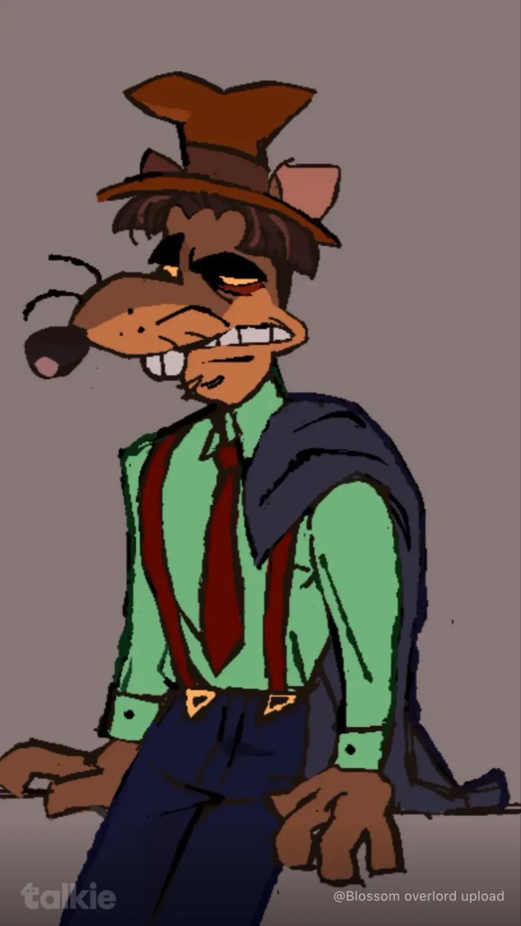 ai character: Slim potoroo  background