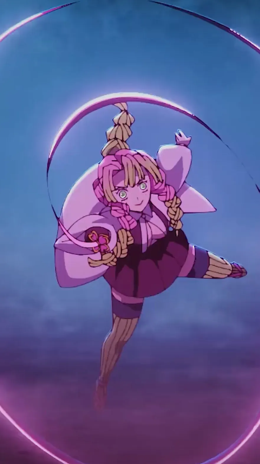 ai character: Mitsuri Kanroji  background