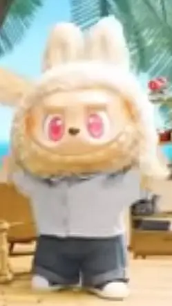 ai character: LABUBU LABU LABU background