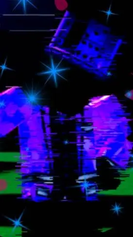 ai character: Sparkley background