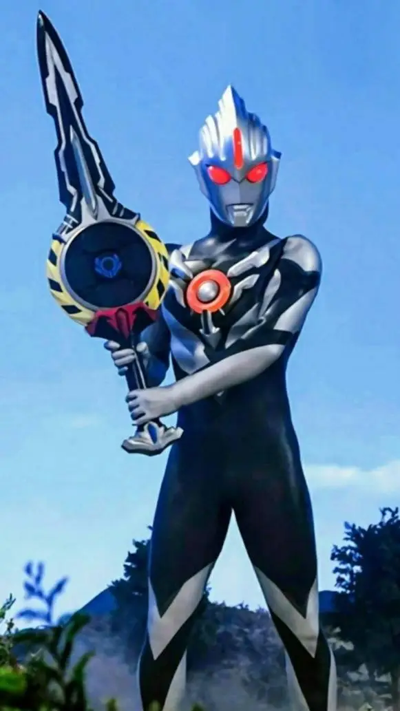 ai character: Ultraman Orb Dark background