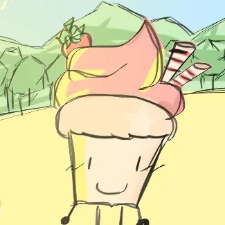 chat with ai character: Strawberry cupcake