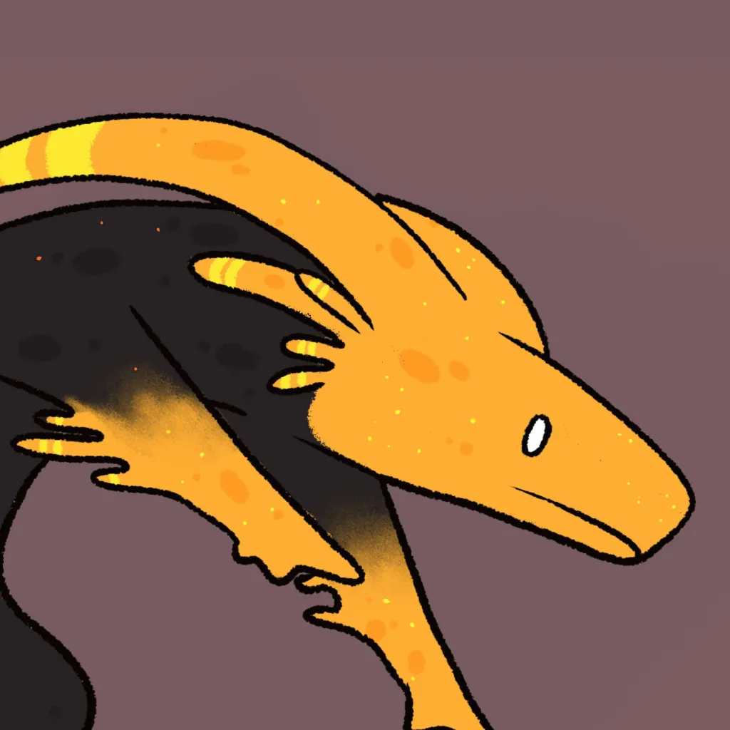 chat with ai character: yellow lizard