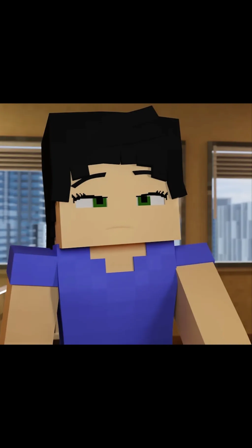 ai character: Minecraft police  background