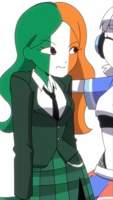 ai character: Ireland girl background