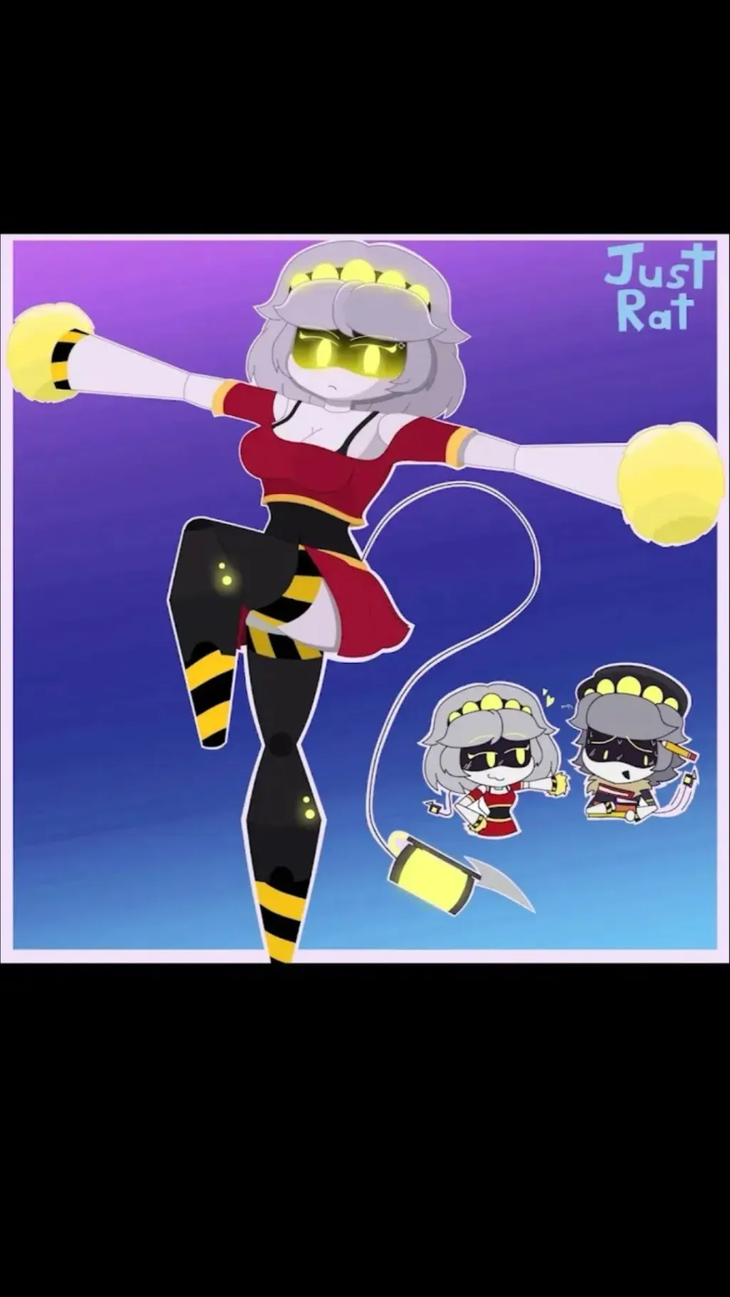 ai character: V (Cheerleader) background