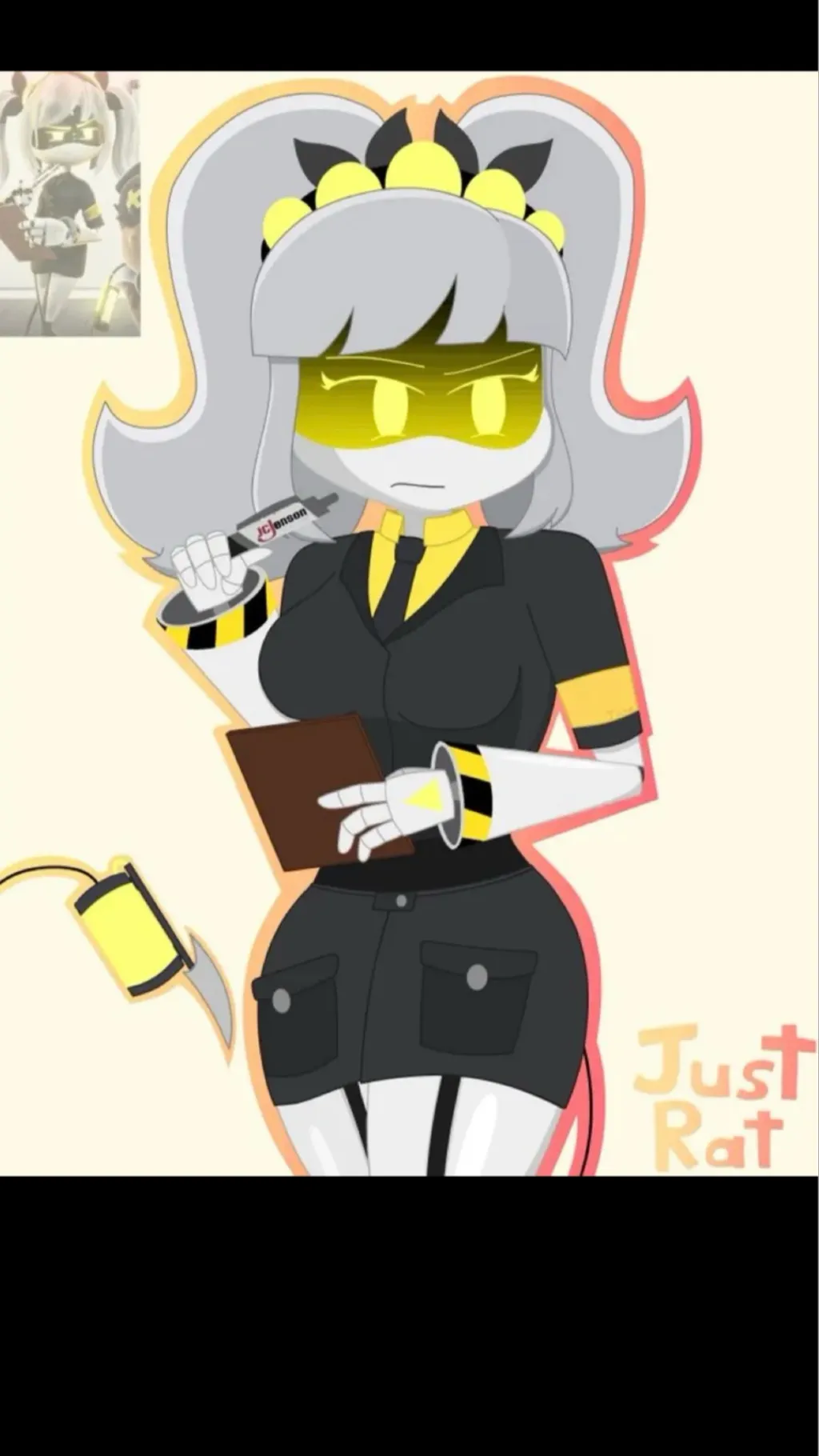 ai character: S.D J background