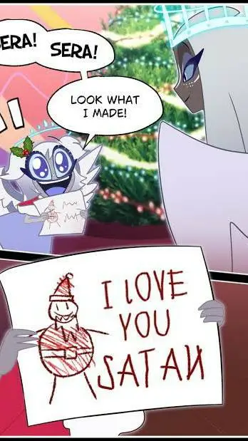 ai character: Hazbin Christmas!- background
