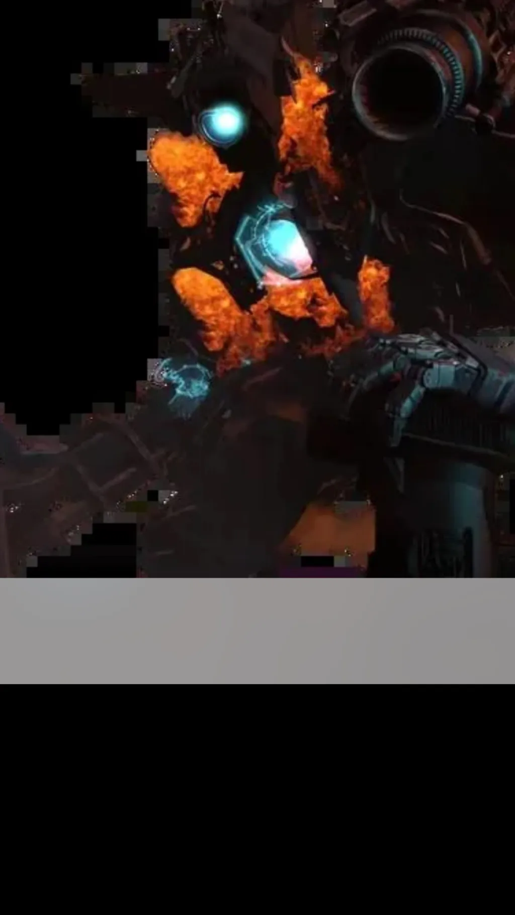 ai character: Damaged titan cam background