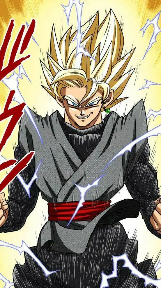 ai character: Goku black background