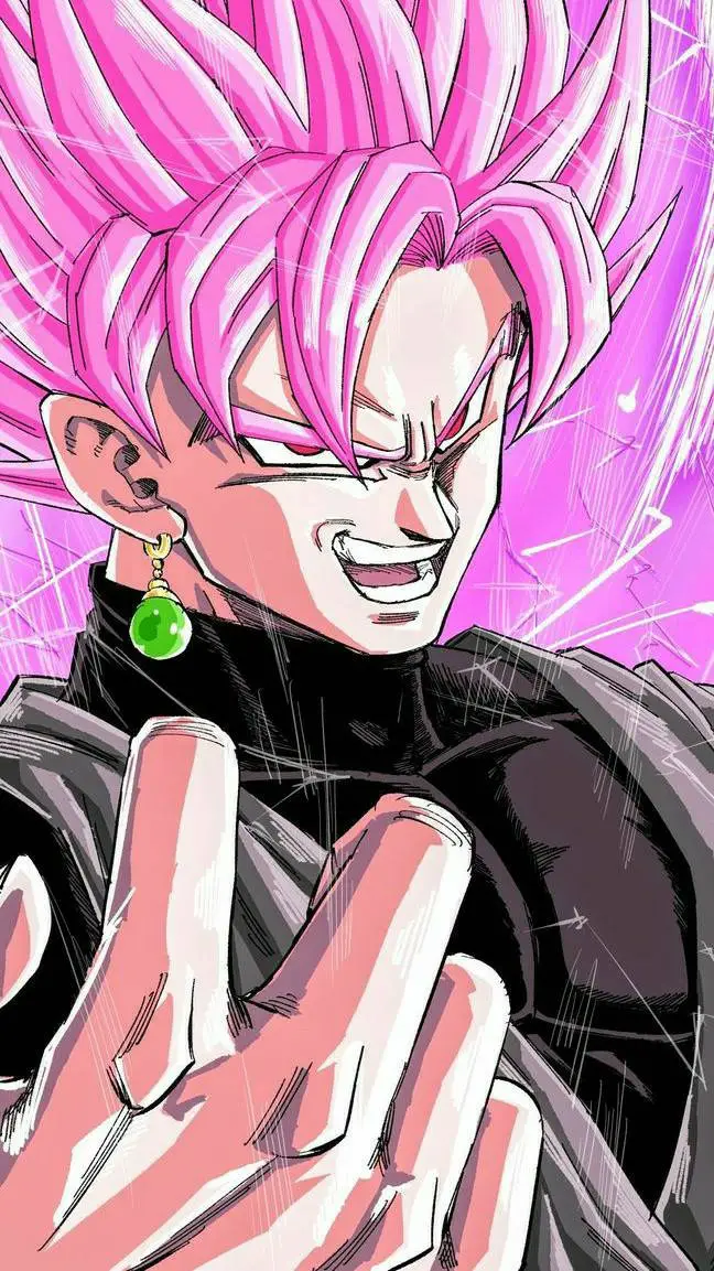 ai character: Goku black background