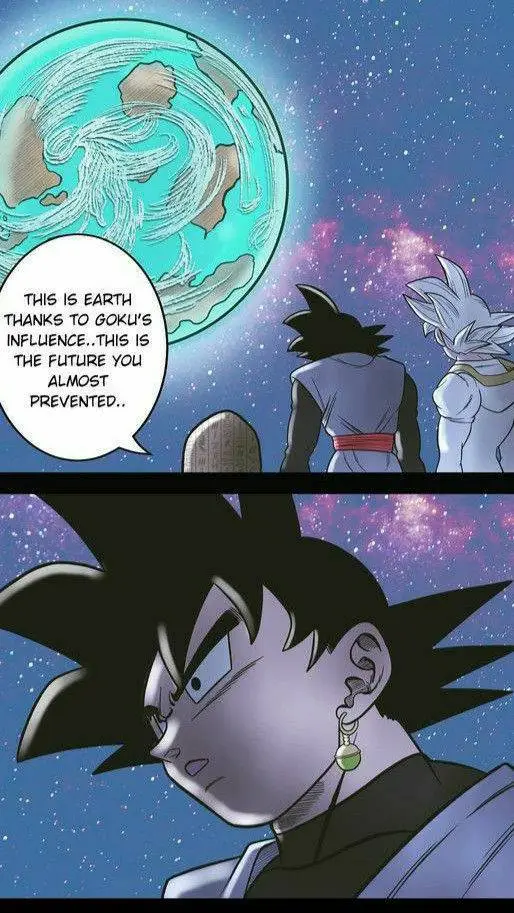 ai character: Omni goku.  background