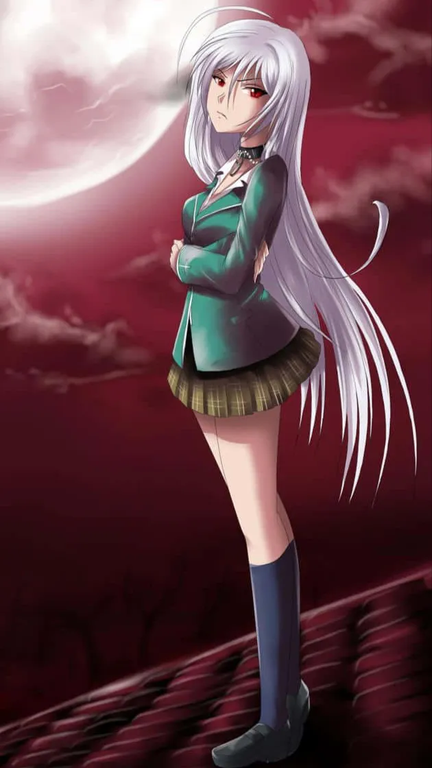 ai character: Moka Akashiya background