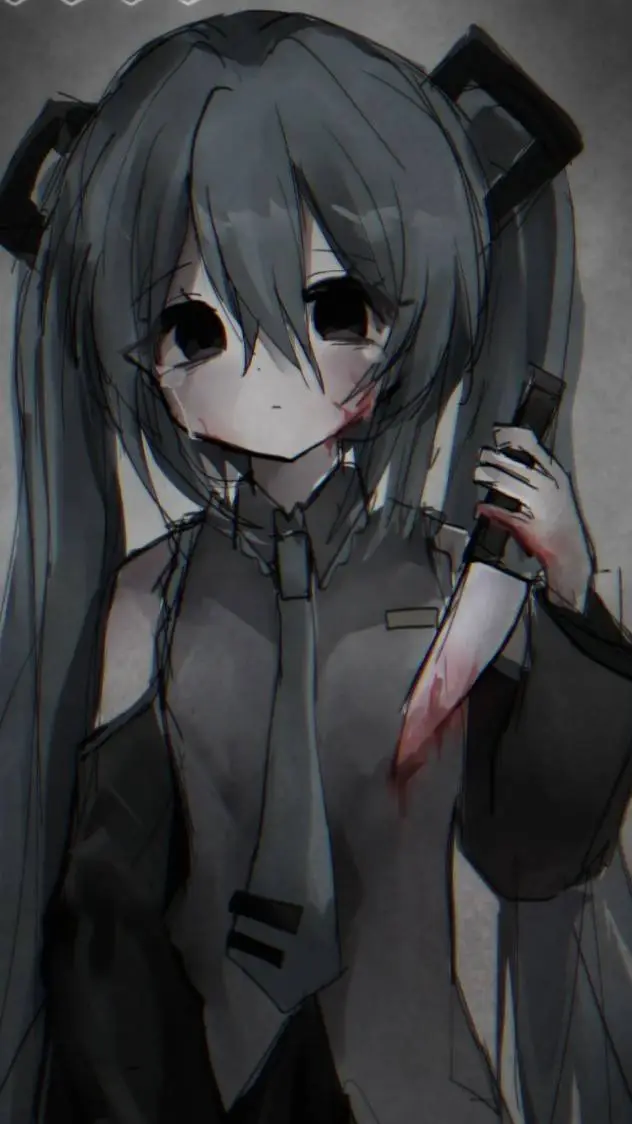 ai character: crazy miku background