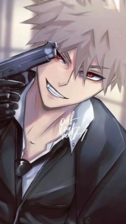 ai character: Katsuki bakugo 🧡 background