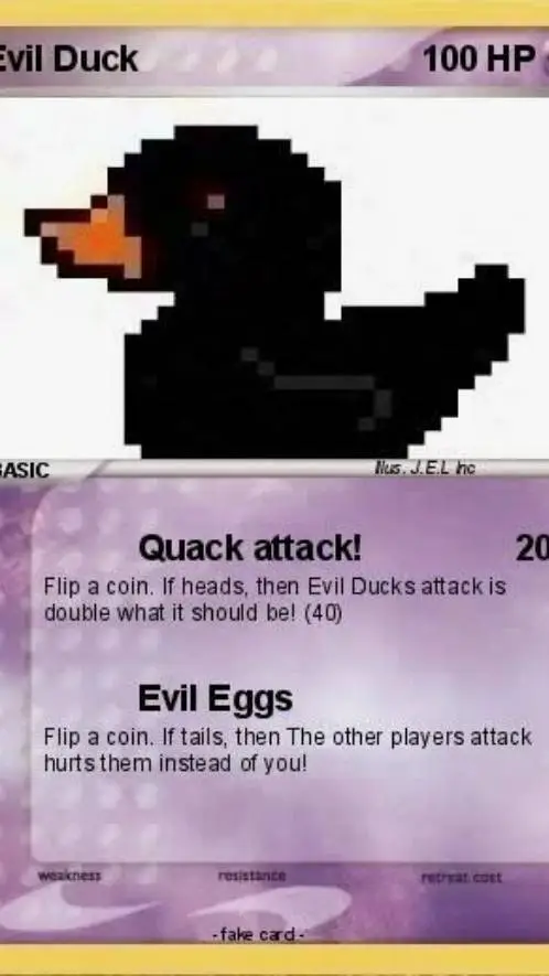 ai character: Evil Ducky! background