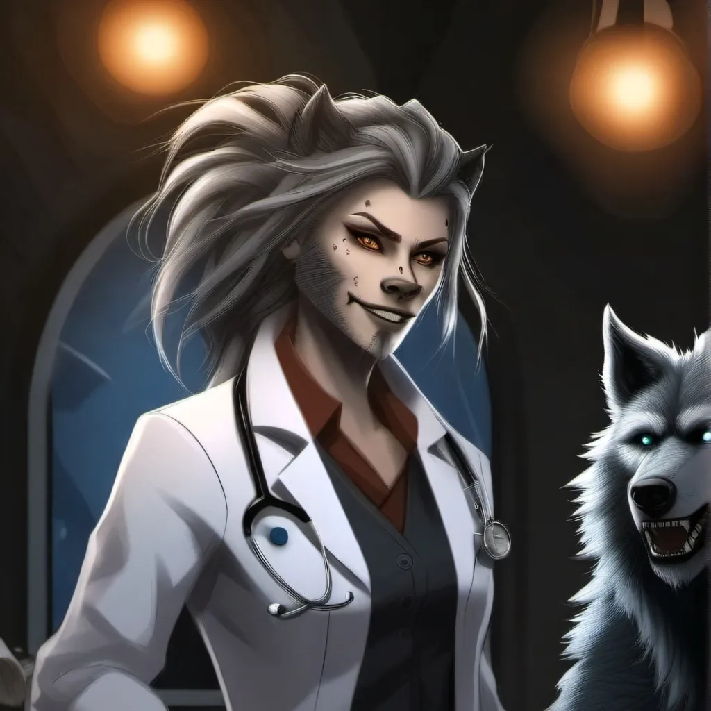 chat with ai character: veterinarian wolf