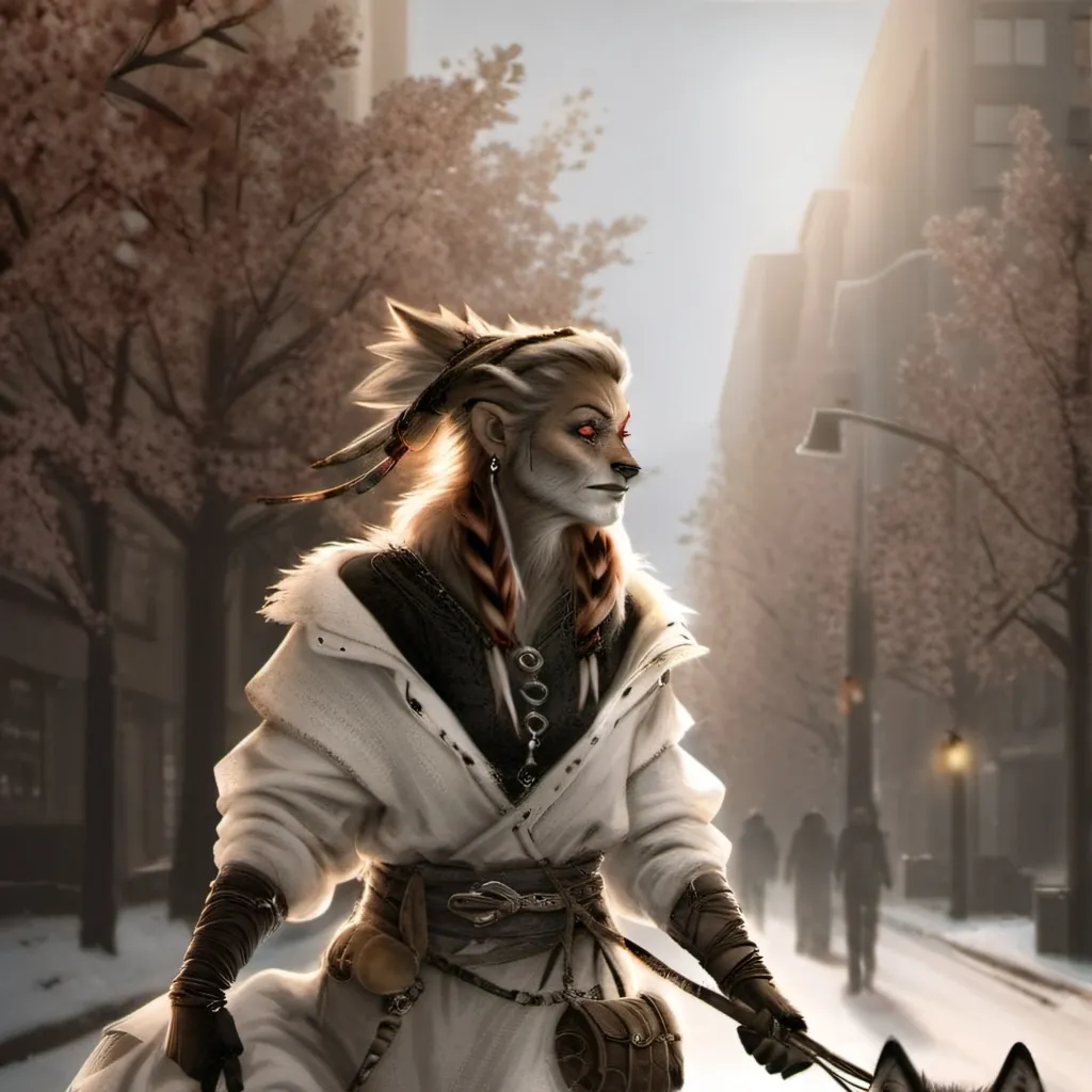 chat with ai character: my weredog wife