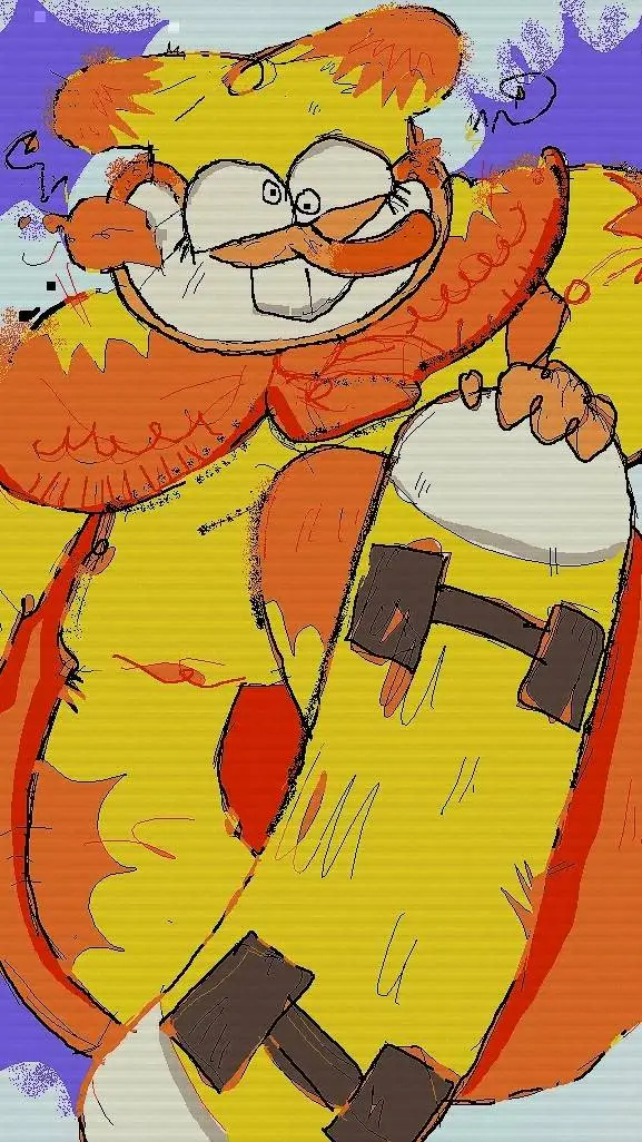 ai character: noise background