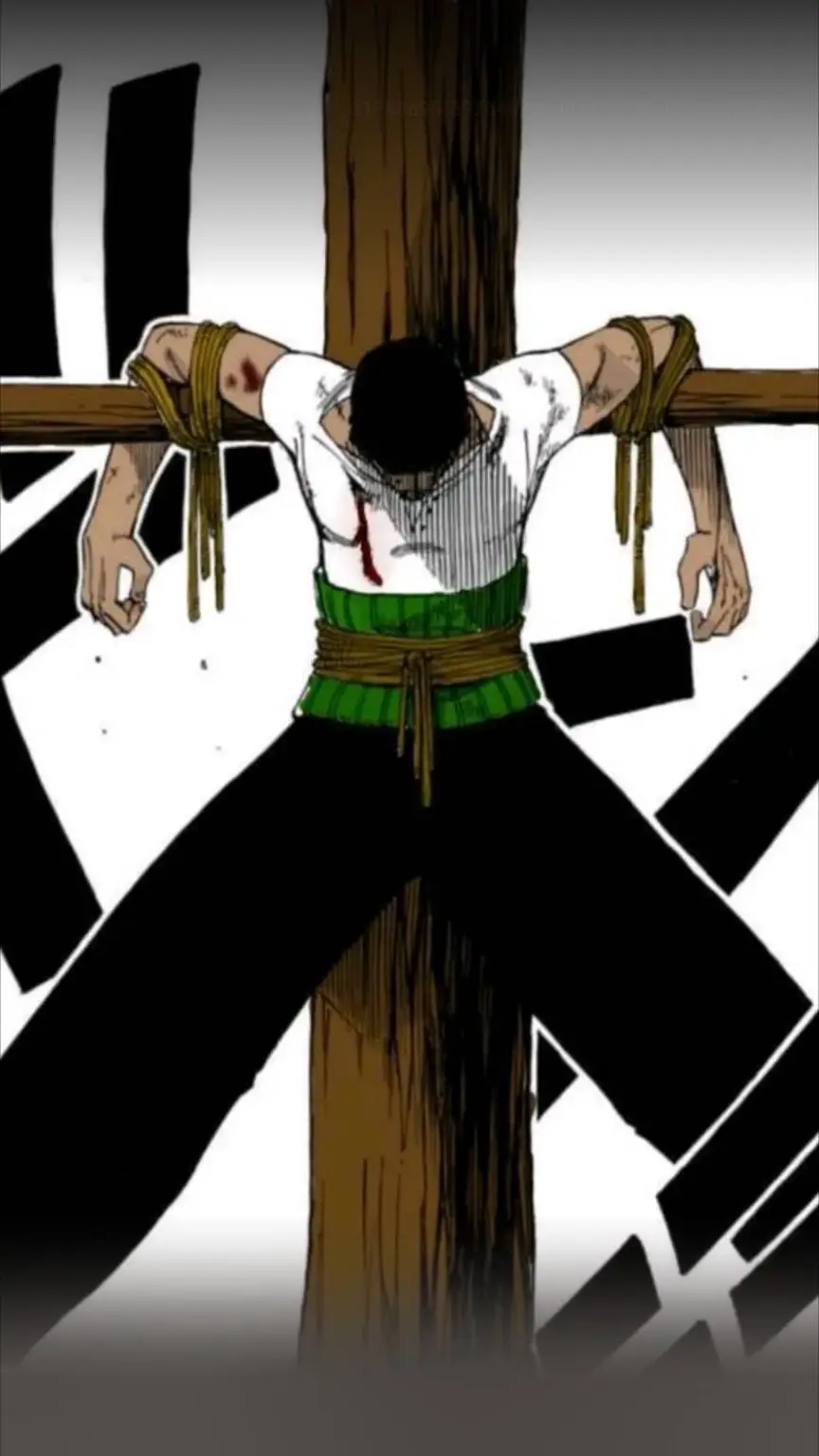 ai character: roranao Zoro  background