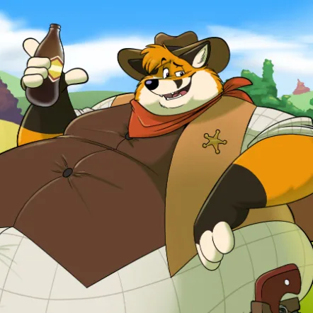chat with ai character: Fat cowboy Furry￼