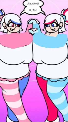 ai character: Birthday twins TG background