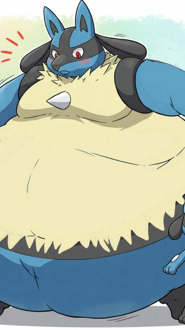 ai character: Fat Lucario background