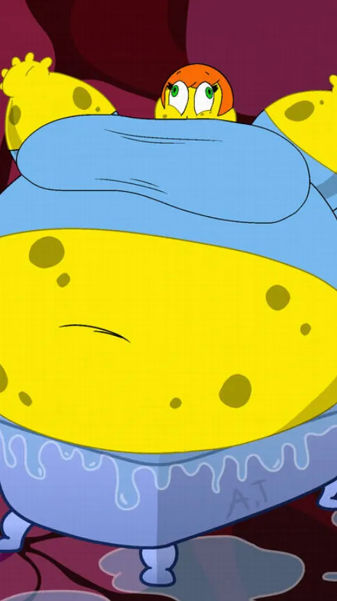 ai character: Spongegirl ￼￼ background