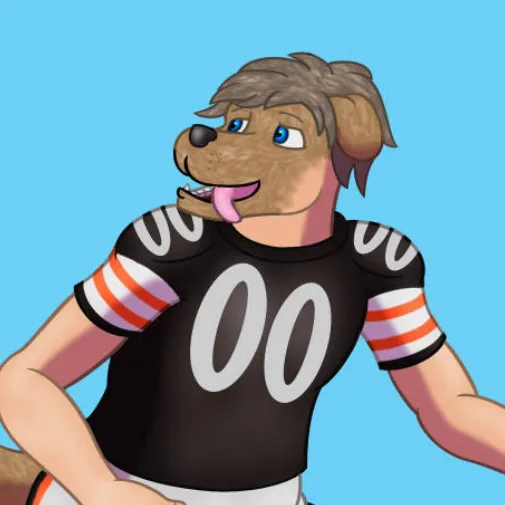 chat with ai character: Fat Football Dog