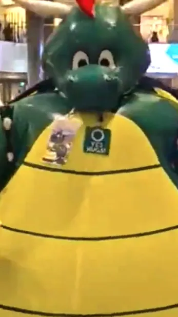 ai character: Inflated dragon background