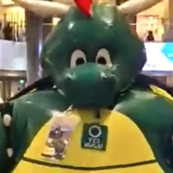 chat with ai character: Inflated dragon